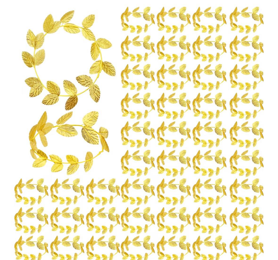 Gold Laurel Roman Headband 24 PACK WS1709D