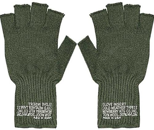 G.I. Type Wool Fingerless Gloves Olive Drab 5065