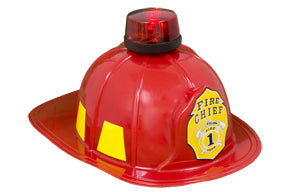 Fire Chief Hard Helmet with Light Deluxe 5952