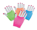 80's Short Fishnet Gloves - 12 PACK 1235