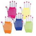 Asst Fingerless Fishnet Wrist Gloves 1235A