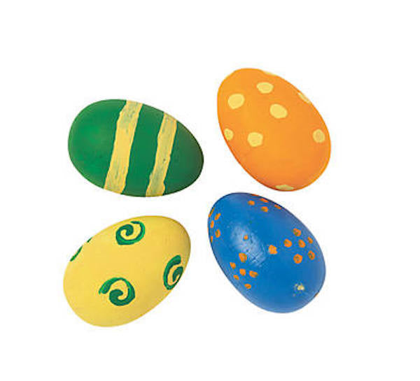 Paintable Crafts For Kids Foam White Eggs 24 PCS