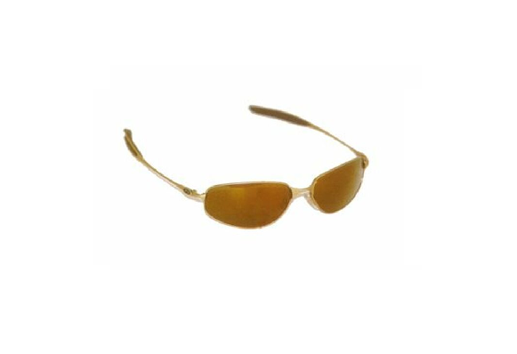 Sports Sunglasses Fishing Gold Half Frame/Gold Lens 1125