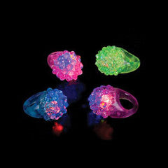 Wholesale 12 PACK Flashing LED Bumpy Ring 1879