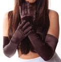 Brown Gloves Opera Satin 1219