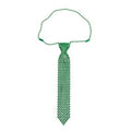 St Patricks Green Tie | Beaded  13" 6807B 12 PACK