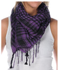 Arab Houndstooth Square Purple/Black 2078