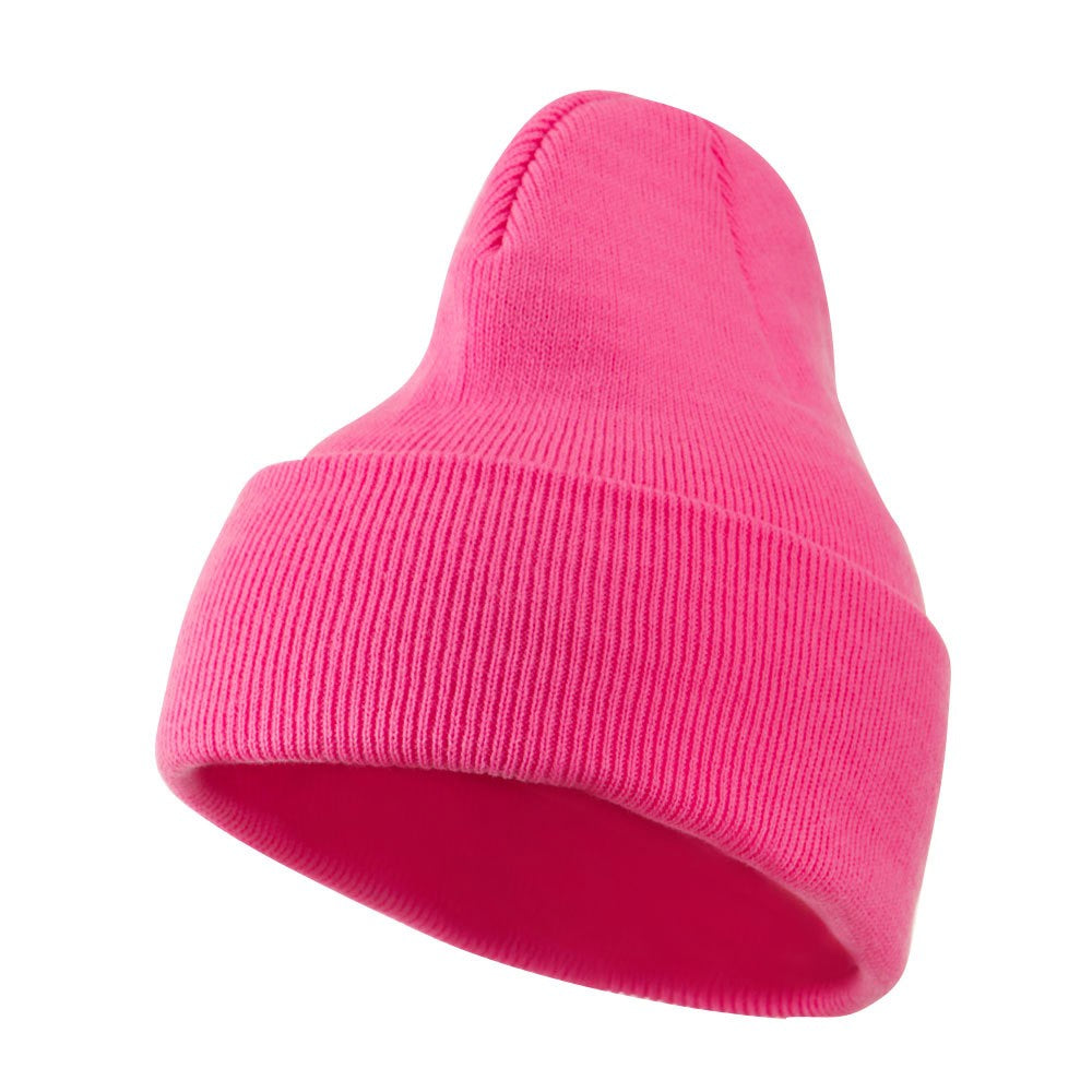 Hot Pink Beanie Retro Long Hat 5765