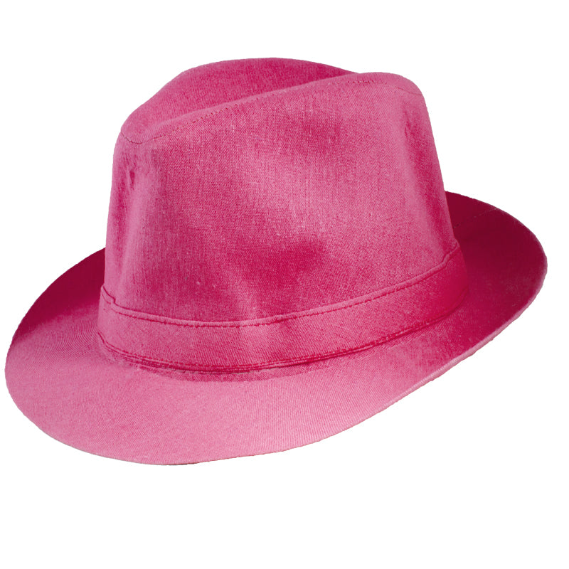 Costume Fedora Hat Pink 1326