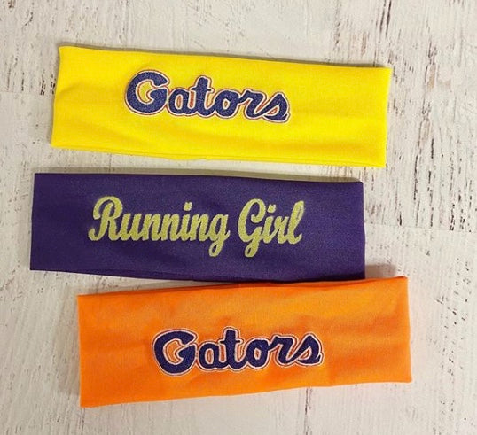 Customizable Headband. Personalized Gifts For Teams (Fonts in Picture Gallery)