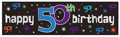 Birthday Banner "50 The Party Continues"  3817