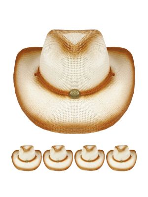 Childrens Cowboy Hats Bulk | 12 PACK Theatre Quality 2 Color Choices | 1566DM