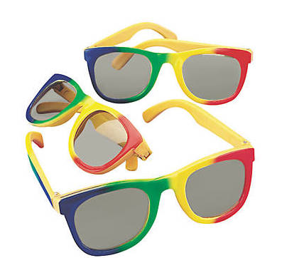Kids Rainbow Sunglasses 12 PACK  Party Favor Quality Ages 3-9 | 385