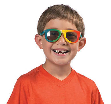 Kids Rainbow Sunglasses 12 PACK  Party Favor Quality Ages 3-9 | 385
