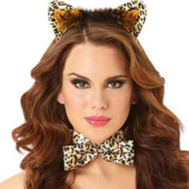 Leopard Ears Headband 12 PACK WS1722D