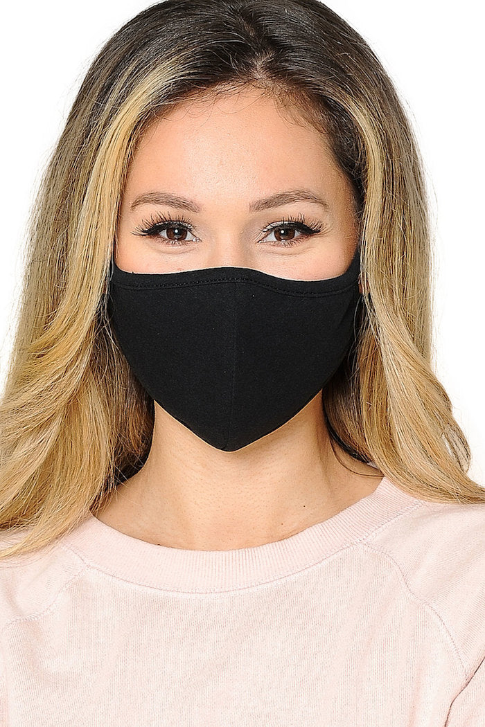 Custom Face Masks | 100% Cotton Adult Size 10+ Colors Double Layer Soft Cotton Elastic Ear Straps No Minimum