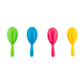 4" Plastic Neon Blue Maraca 1768