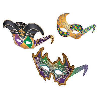 Mardi Gras Glasses | Paper Deluxe 12 PACK 9227GLA