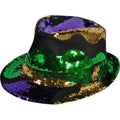 LED Mardi Gras Fedora Hat | 12 PK |  5986DZ