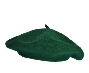 Military Wool Beret Green 22.5" Standard Adult Size 1364