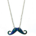 Black Mustache Necklace 6692