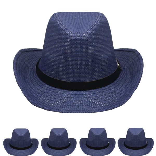 White Cowboy Hats Bulk |  Adult 12 PACK 1480WH UNISEX