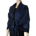 Navy Pashmina Scarf Shawl 100% Fine Wool Mix 12 PACK  28" x 78" 2108