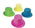 12 PACK Glitter Neon Top Hats Mix Colors 5896