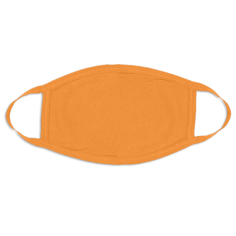 Orange Face Masks Cotton |  12 PACK | Adult Size Double Ply Soft Cotton 134O