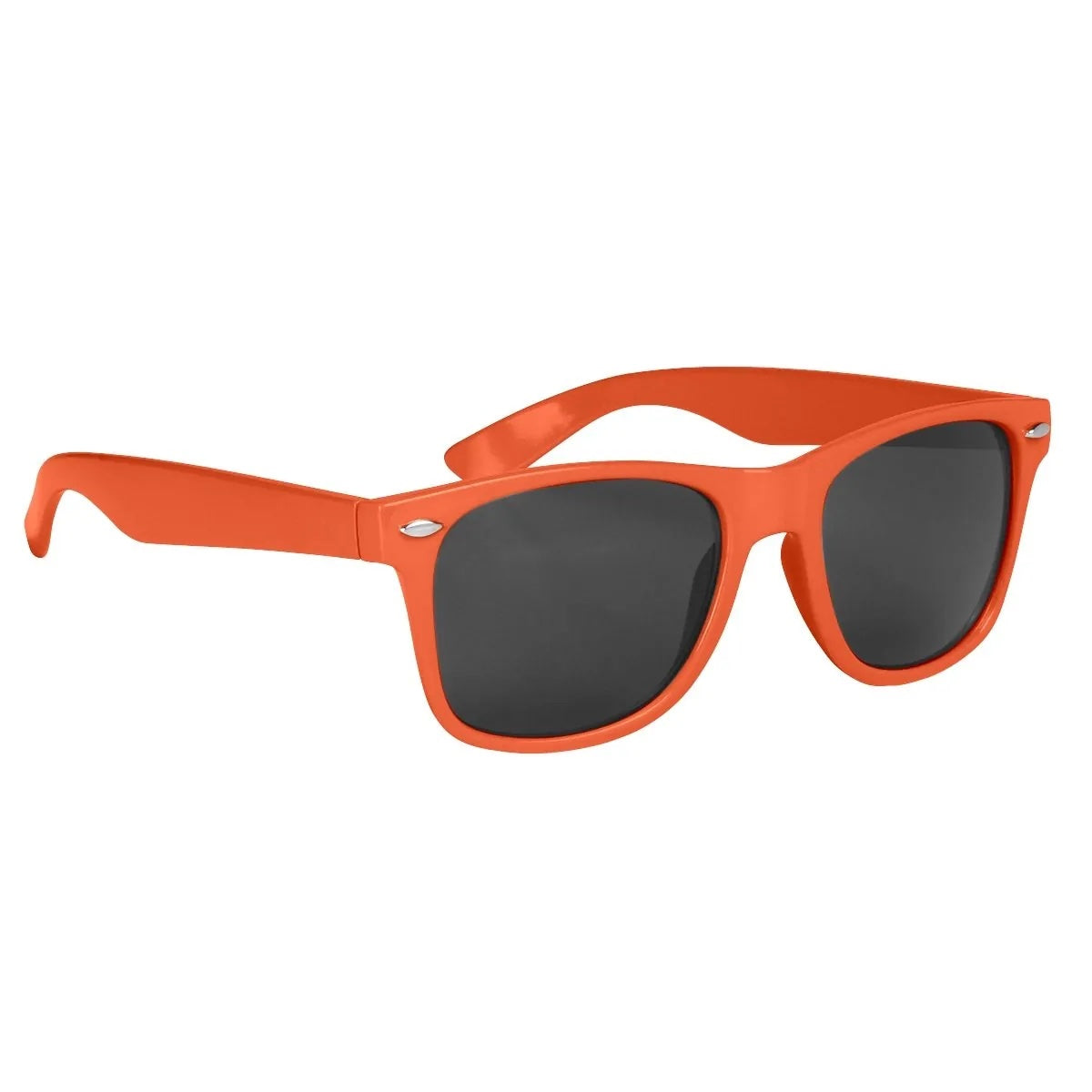 Clear Lens Orange Sunglasses Iconic 80's Style Adult Size Sunglasses 12 PACK 1084