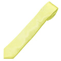 Yellow Satin Skinny Narrow Tie 2.25" Wide Standard 1276