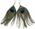 Peacock Feather Earrings 6535