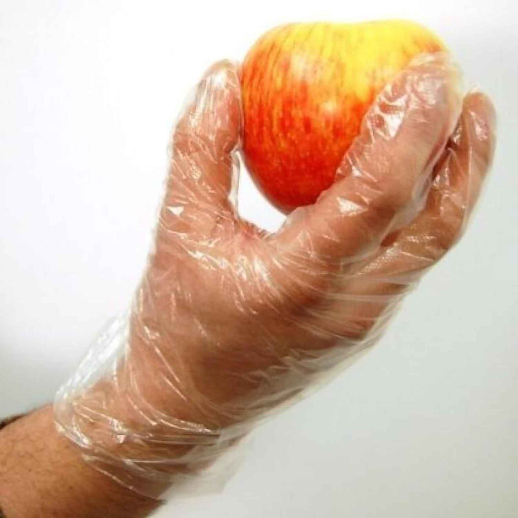 Pack of 500 | Clear Plastic Disposable Gloves | Powder Free Multipurpose Plastic Gloves, Food Service Gloves