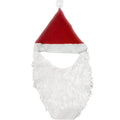 Santa Hat with Attached Beard 12 PACK 1439