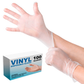 Bulk Vinyl Gloves | 100 PACK Disposable Gloves Powder Free SHIPS TODAY  15035V
