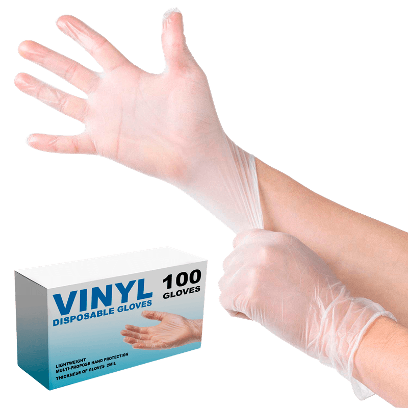 Bulk Vinyl Gloves | 100 PACK Disposable Gloves Powder Free SHIPS TODAY  15035V