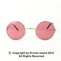 Pink Hippie Girl Glasses Costume 1092