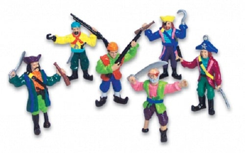 Set 12 Small Plastic Toy Pirates 9130