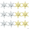 Sheriff Badge Silver/ Gold Mix 12 PACK 9006M