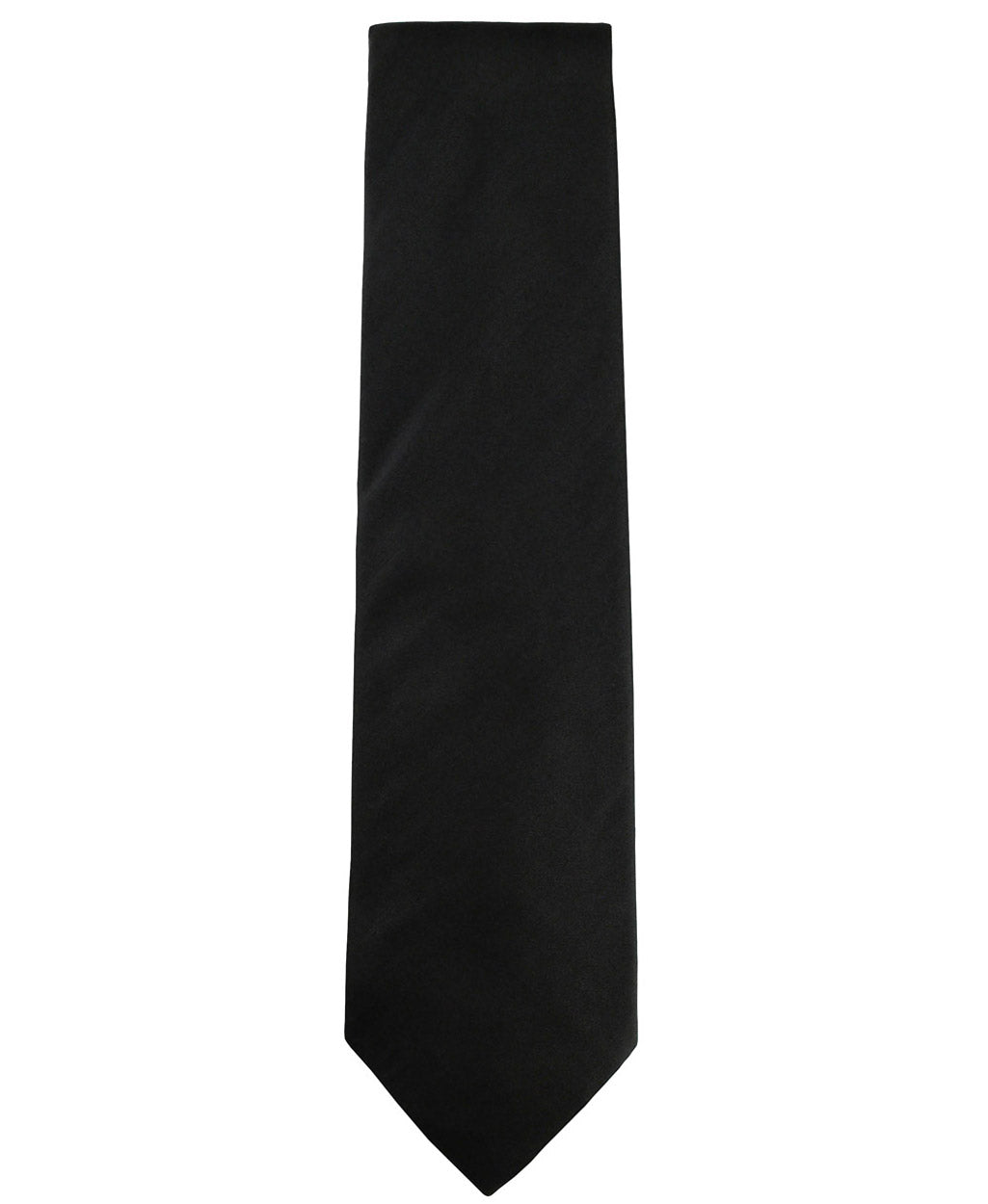 Black 3.75" Wide Standard Satin Tie 6826