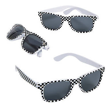 Race Car Sunglasses | Checker Sunglasses  KIDS 1077 12 PACK