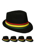 Rasta Hats Fedora Style  1310BW Adult Size