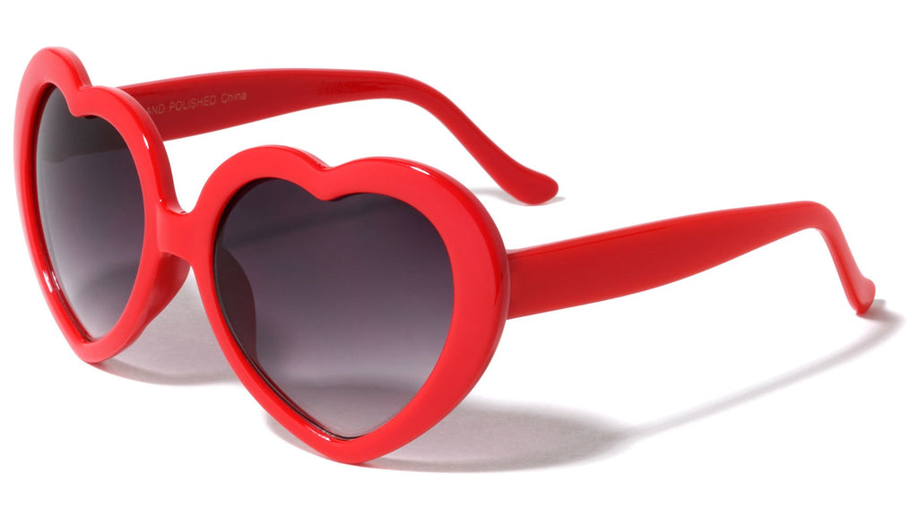 Red Heart Shape Sunglasses Adult Size Superior Quality 100% UV  1024DZ