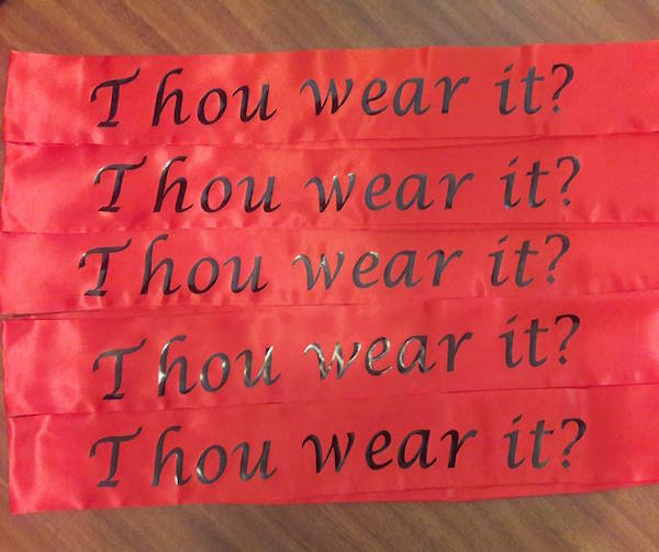 Party Sashes, Personalized For Bridal Party, Wedding Party, Bachelorette, Prom or Homecoming Satin Quality 60" (Fonts in Picture Gallery)