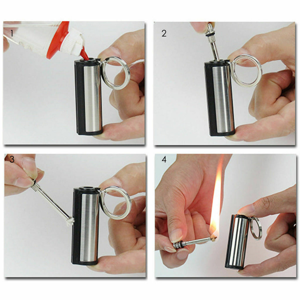 Emergency Waterproof Lighter | Waterproof Lighter Keychain | Outdoor Survival Gear