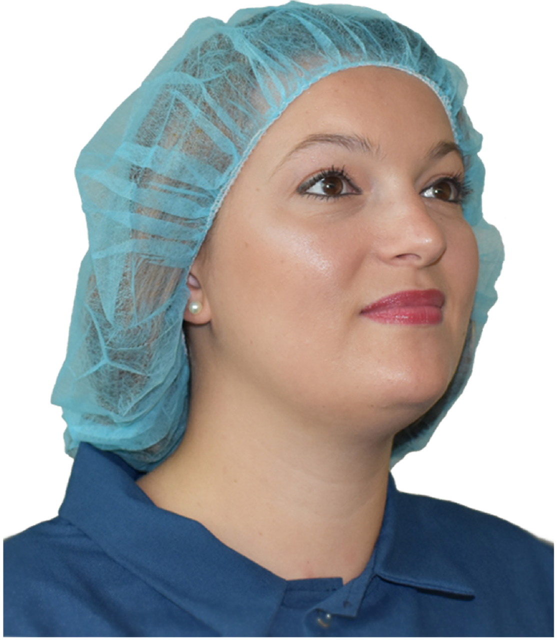 Black/Blue/White Hair Nets Bulk | 100 Pack 21" Width for Foodservice/Hospitals  15034321