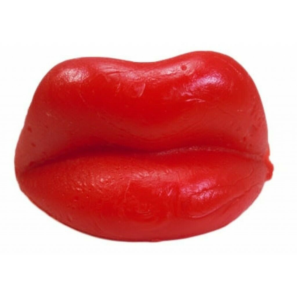 Individually Packaged 12 Pack Edible Red Candy Wax Lips Love Kisses Cherry Valentine 9279CA