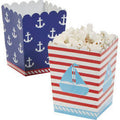 Nautical Sailor Mini Popcorn Boxes 12 PK 3913D
