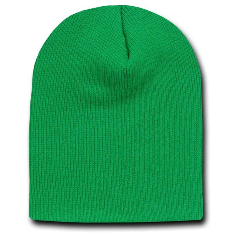 Short Beanie Kelly Green Cap Hat 5736