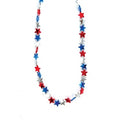 Red, Blue & Silver Star Necklace 6597